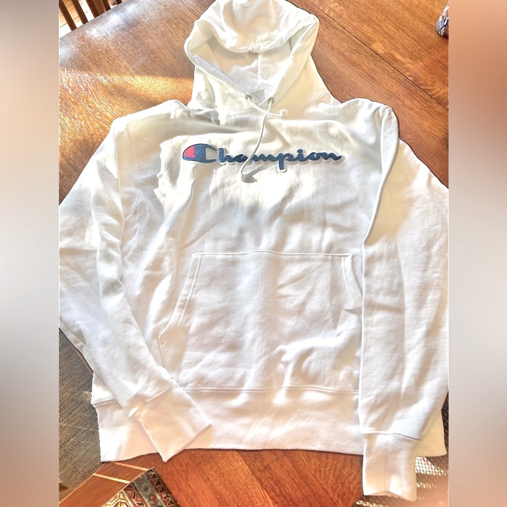 Champion Classic White Hoodie Men’s L unused